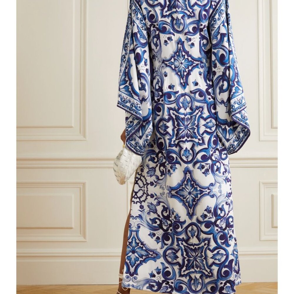 Organza Silk Designer Printed Kaftan - image 2